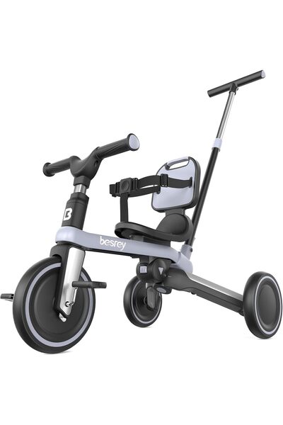 besrey 1-3 Yaş Katlanabilir Çocuk Bisikleti Ebeveyn Kontrollü, 5 Modlu