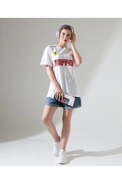 KAZAX T Shirt with Fer Print