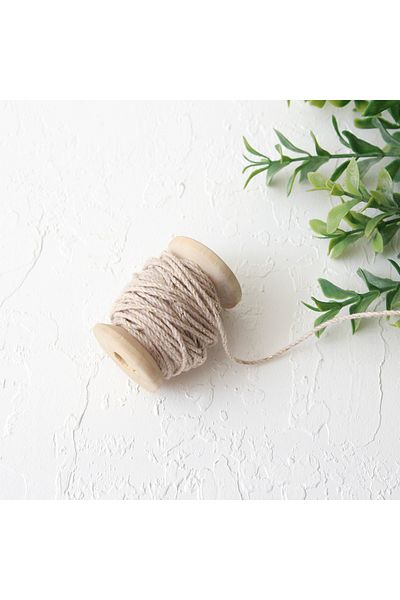 Bimotif Gold Glitter Beige Twisted Rope, 1 Mm 10 Meters