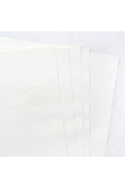 Bimotif Αυτοκόλλητο, Στρογγυλό, 3,2 εκ. Λευκό