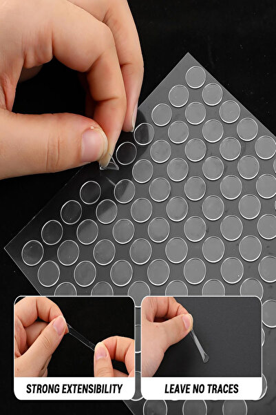 Tor Store Çift Taraflı Yuvarlak Montaj Macunu Yapışkanlı Şeffaf Esnek Devre M...