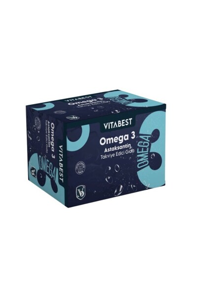 VİTABEST Vitabest Omega 3 Astaksantin 90 Yumuşak Kapsül