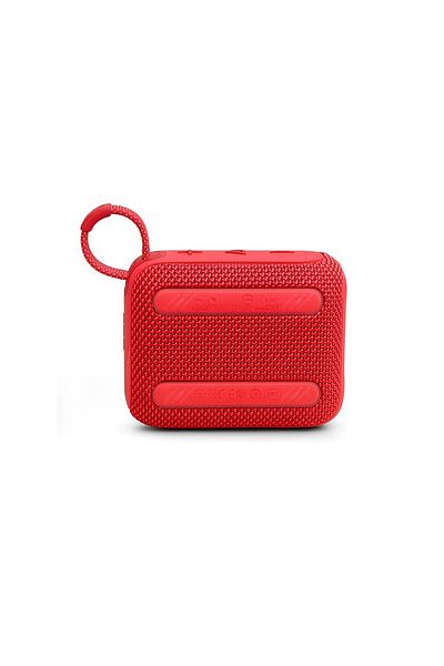 JBL مكبر صوت محمول بتقنية البلوتوث GO 4 - 15 ساعة من التشغيل، مقاوم للماء IP67، تصميم صغير الحجم، أحمر