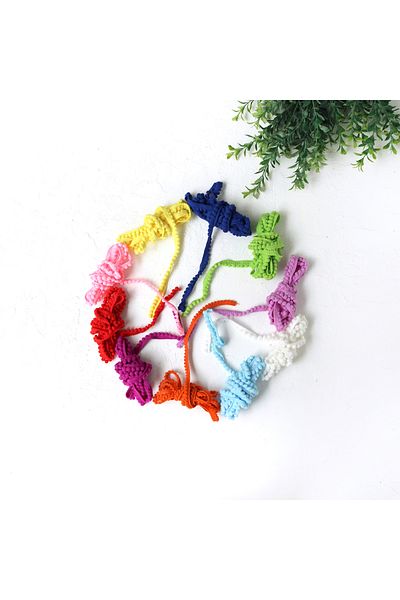Bimotif Κορδέλα 5 μέτρων Πορτοκαλί Tiny Pompom - 1 cm