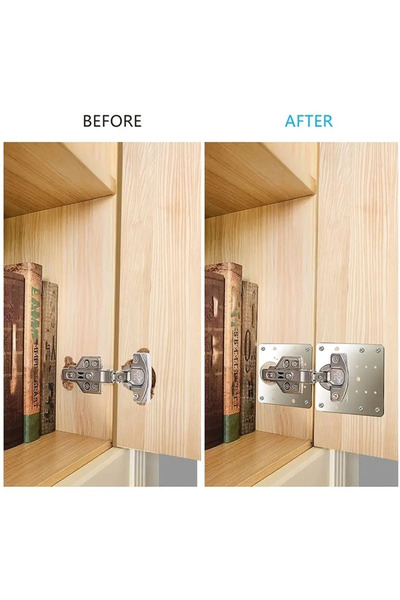 zeixpow Menteşe Tamir Onarım Seti Paslanmaz Dolap Tamir Onarım Kiti Kapak Men...