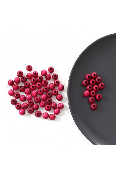 Bimotif Wooden Beads, Party 50 Gr(pink)