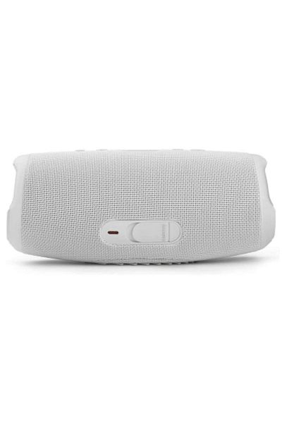 JBL Charge 5 Portable Bluetooth Speaker – 20 Hours Playtime, IP67 Waterproof, Bass Radiators, White