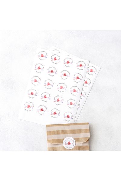Bimotif Sticker, Mother's Day, 3.2 Cm 2 Sheets
