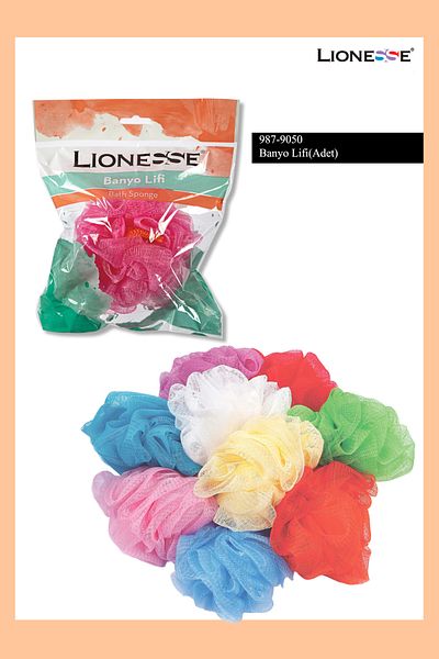 Lionesse Bath Loofah 987 – Massage Effect, Dead Skin Cleaner Loofah Sponge (1 Pc)