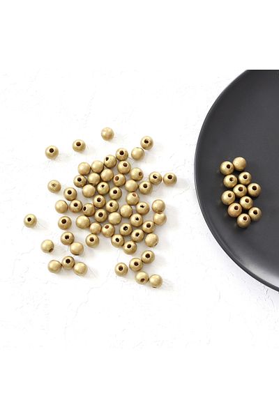 Bimotif Wooden Bead, Metallic 50 Gr(gold)