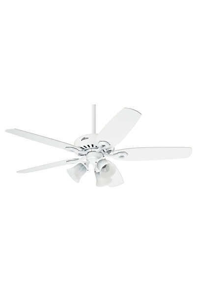 Hunter Fan Builder's Plus Beyaz 132cm Aydınlatmalı Tavan Vantilatörü
