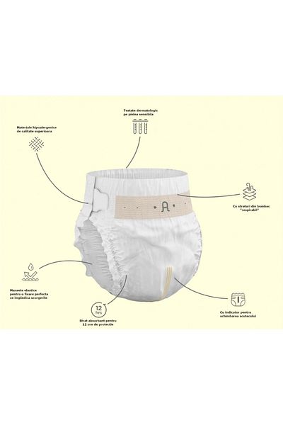 OEM Scutece hipoalergenice Supreme Agnotis, marimea nr. 4, 9-14 kg, 42 bucati