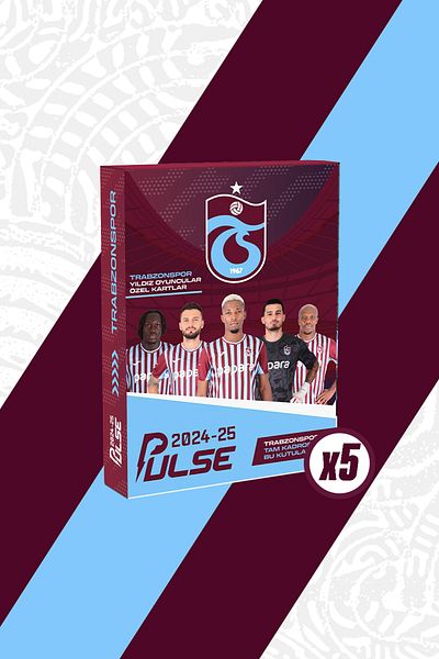 Trabzonspor Eco Bundle - Trabzonspor - Pulse Football Player Cards 2024/25 - 5 Packs