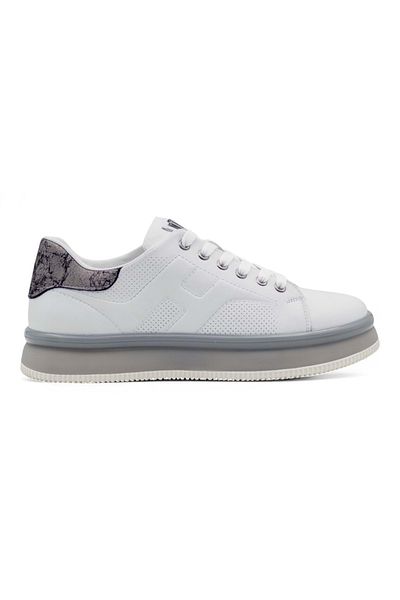 Voyager M030 Ανδρικό Sneaker από Γνήσιο Δέρμα Λευκό