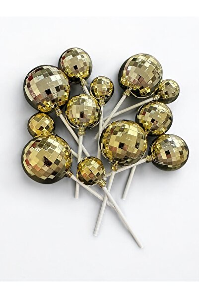 PASTRY PLANET كرة ديسكو مع قضبان ذهبية