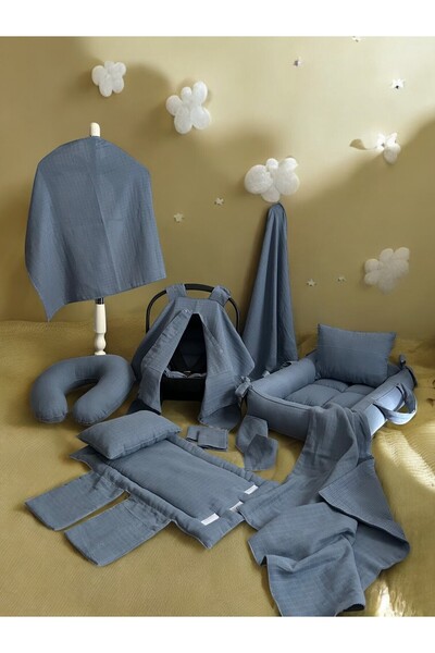 Aras Collection Bebe Muslin 14 Parçalık Bebek Seti – Doğal, Yumuşak ve Konforlu!