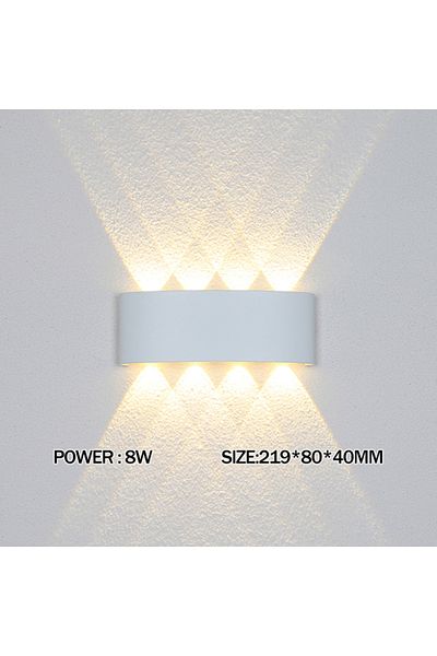 Choice Warm White (2700-3500K) 8w White Led Wall Lamp Outdoor Waterproof Ip65 Yard Wall Light 2w 4w 6w 8w 1