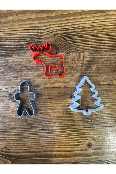3Cup Design Christmas-Mixed Mold – Yilişiki Cookies – Cookie Samples