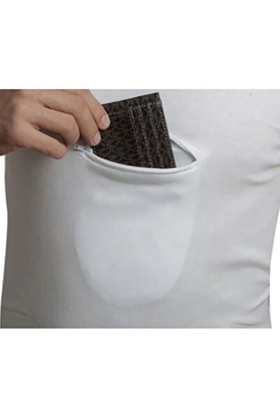 DOĞANYILDIZ Ribana 3-Piece Zippered Pocket Hajj and Umrah Undershirt