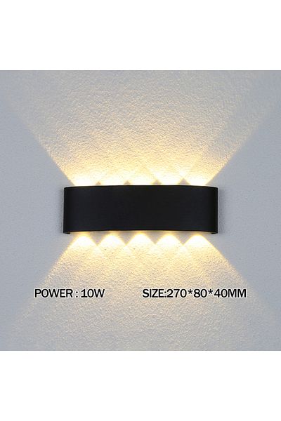 Choice Natural White 4000K 10W Black LED Wall Lamp Outdoor Waterproof IP65 Yard Wall Light 2W 4W 6W 8W 12W