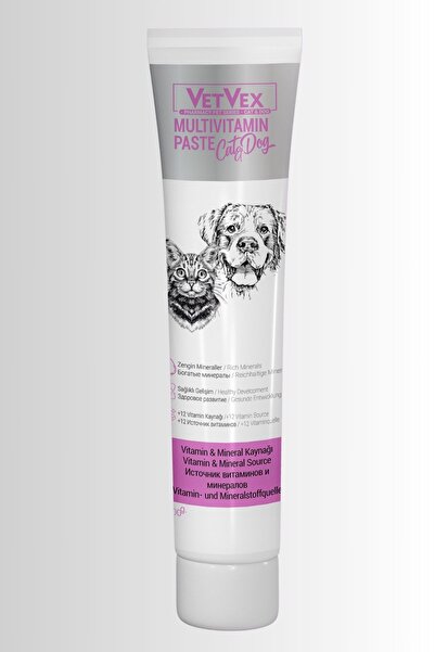 VETVEX Multivitamin Pasta Kedi Ve Köpek Için Vitamin Mineral Kaynağı 100 Gr