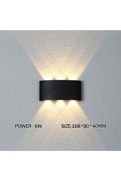 Choice Natural White 4000k 6w Black Led Wall Lamp Outdoor Waterproof Ip65 Yard Wall Light 2w 4w 6w 8w 12w G