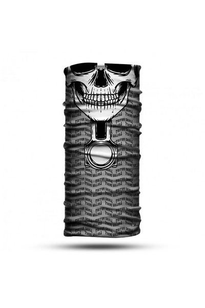pinlock Skull Piston Seamless Digital Printing Paphos Buff Bandana Neck Collar