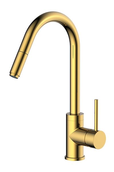 HESANIT Pull-Out Kitchen Mixer Gold