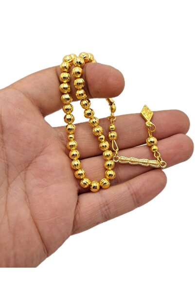 Han Ticarethane Bilek Boy Çizgili Altın Benzetme Metal Tesbih