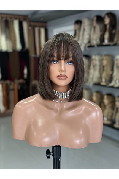 Fenomen Peruk Kumral Bob Kahküllü Düz Vip Peruk