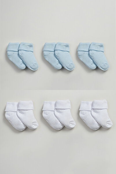 vivala 6 Pairs Baby Cotton Curly 0-6 Months Sock Socks Softly Colors