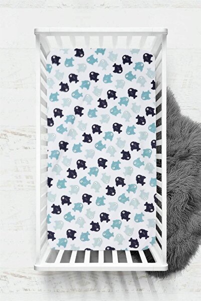 COTENCONCEPT 60 X 120 X 15 cm Elastic Silky Baby Bed Sheet