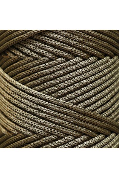 Makromecity Premium 250 gr 3mm Πολυεστερικό Μακραμέ Σχοινί Χακί 120 M Supla Σχοινί και Κλωστή Τσάντας