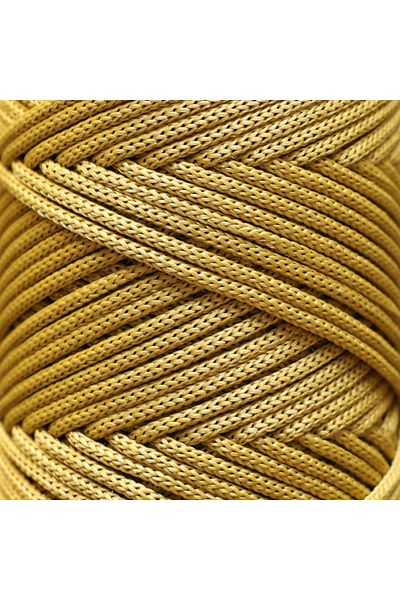 Makromecity Premium 250 gr 3mm Πολυεστέρας Μακραμέ Σχοινί Μουστάρδα 120 M Supla Σχοινί και Κλωστή Τσάντας