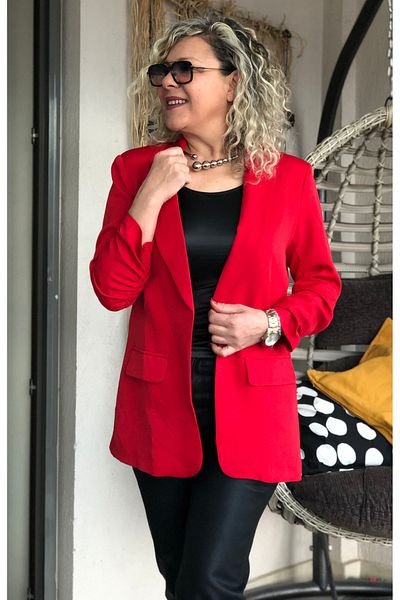 Dila Butik Blazer Jacket with Gathered Sleeves