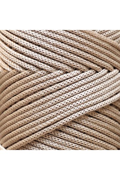 Makromecity Premium 250 γρ 3mm Πολυεστερικό Μακραμέ Σπάγκος Latte 120 Μ Σούπλα Σπάγκος και νήματα τσάντας