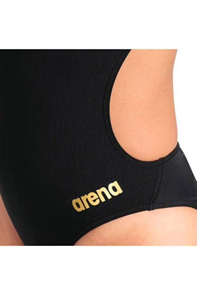ARENA Team Swimsuit Challenge Solid Kadın Siyah Yüzücü Mayosu 004766535