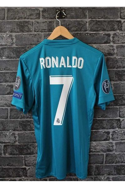 Legent Lady C.Ronaldo Turquoise Short Sleeve Retro Jersey