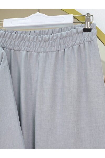 Modamorfo Kimono Suit with Tie-Up Trousers - Gray