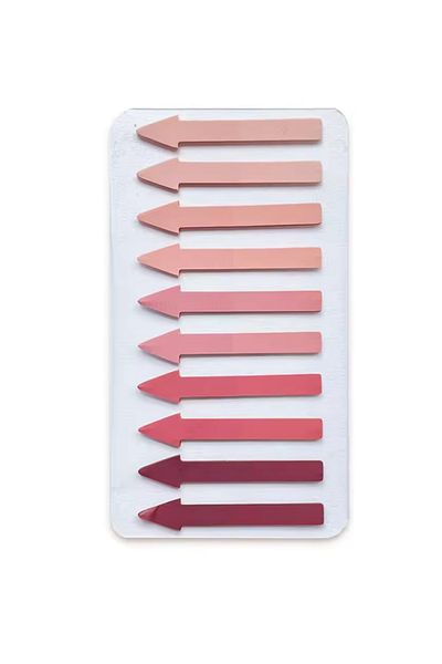 NaSaDAN Arrow-Shaped Postit Transparent Adhesive Note Paper Pink Shades 200 Sheets
