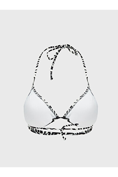 LC Waikiki Patterned Women's Bikini Top with Black Removable Pads