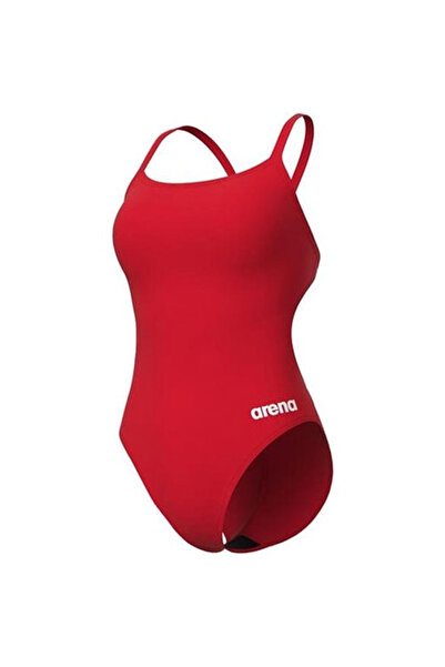 ARENA Team Swimsuit Challenge Solid Kadın Kırmızı Yüzücü Mayosu 004766450