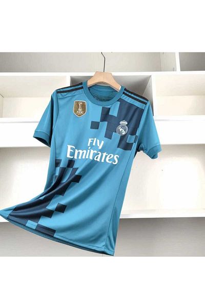 Legent Lady C.Ronaldo Turquoise Short Sleeve Retro Jersey
