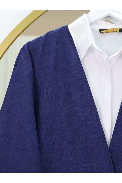 Modamorfo طقم كيمونو بربطة أمامية مع بنطلون