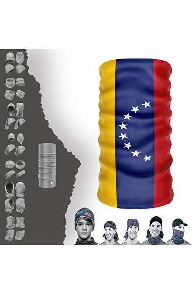 e-Taktik Multifunkcionalna zastava Venecuele UV maska za lice Buff Baf traka ...