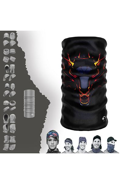 e-Taktik Dragon Pattern Seamless Tube Neck Collar Bandana Buff Baf
