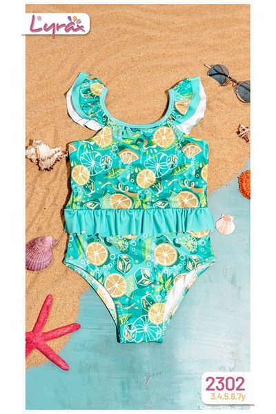 mikam Girl's Ruffled, Stylish Design, Mayo/Mayo Will Hit the Summer with Its Affordable Price