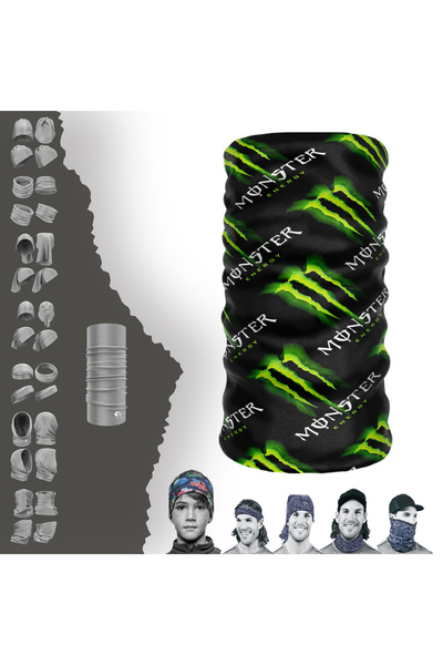 e-Taktik باندانا برقبة أنبوبية بدون خياطة من Monster Energy Drink Buff Buff