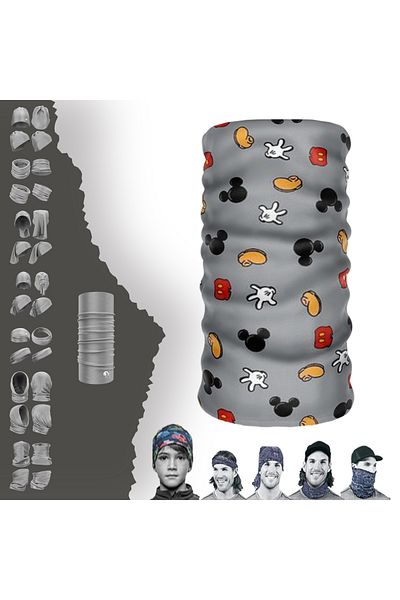 e-Taktik Micky And Minny Patterned Seamless Tube Neck Collar Bandana Buff Baf