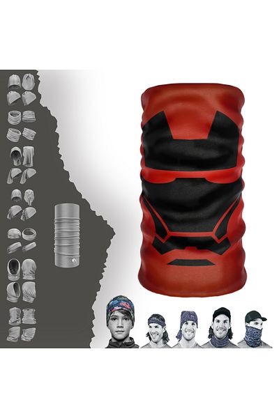 e-Taktik Iron Man Buff Baf Seamless Tube Neck Collar Bandana